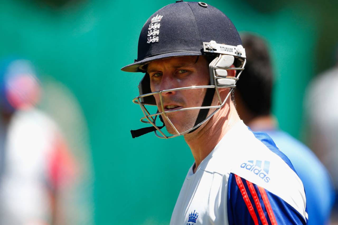 Nick Compton takes part in net practice, Pietermaritzburg, December 19, 2015