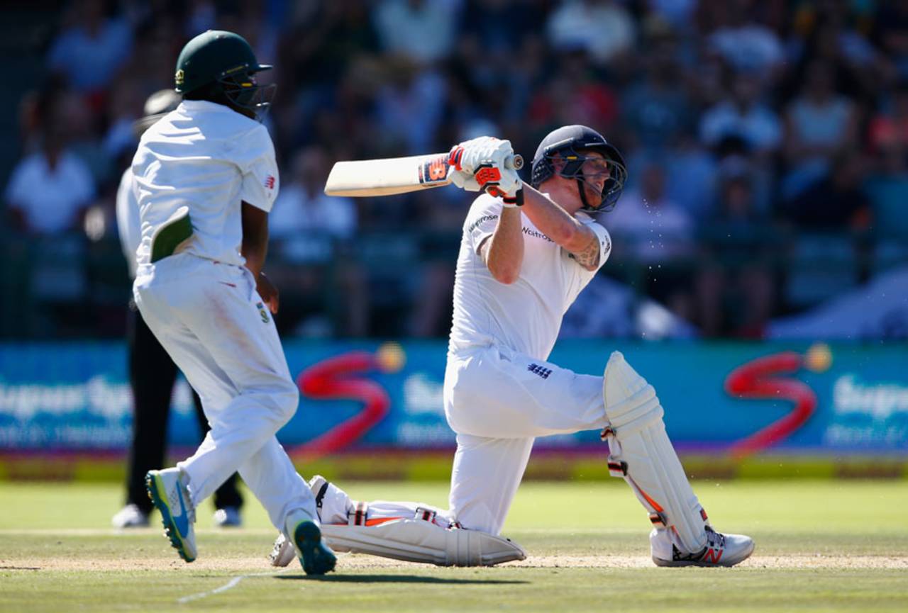 Ben Stokes brought up a valuable half-century, South Africa v England, 2nd Test, Cape Town, 1st day, January 2, 2016