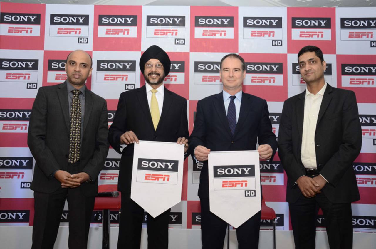 From left to right: Prasana Krishnan, EVP & Business Head, Sports Cluster, Sony Pictures Networks India; NP Singh, Chief Executive Officer, Sony Pictures Networks India; Mike Morrison, Vice President & General Manager, ESPN Asia Pacific; Ramesh Kumar, Vice President, ESPN India and South Asia