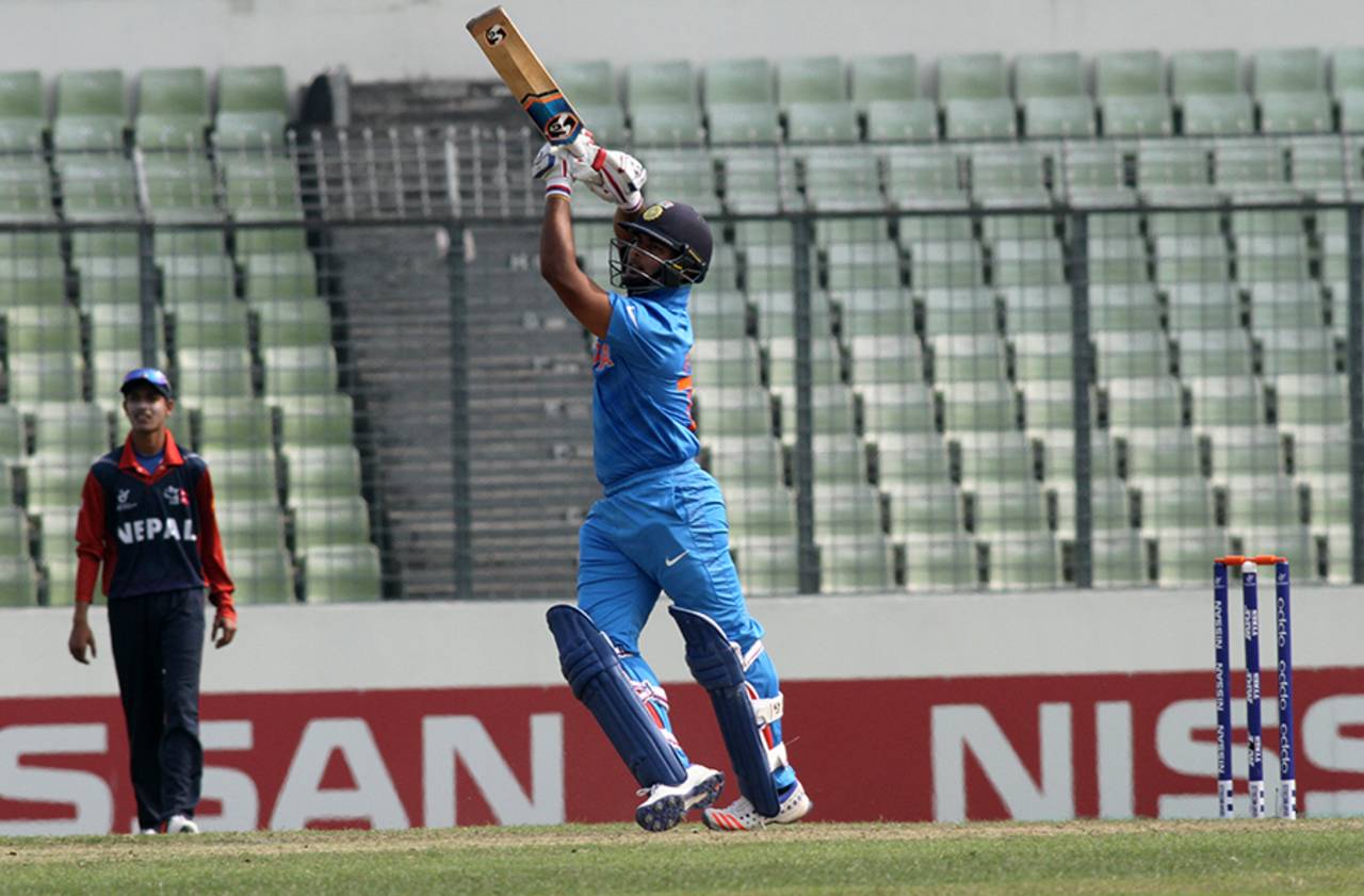 Rishabh Pant struck the fastest U-19 fifty in a whirlwind 24-ball 78 against Nepal&nbsp;&nbsp;&bull;&nbsp;&nbsp;International Cricket Council