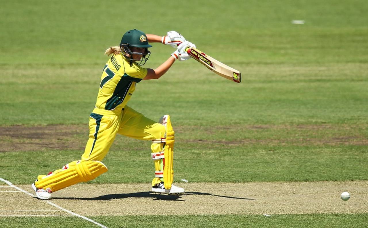Meg Lanning felt the key to tackling spin would be to play the ball with the turn, and as late as possible&nbsp;&nbsp;&bull;&nbsp;&nbsp;Getty Images