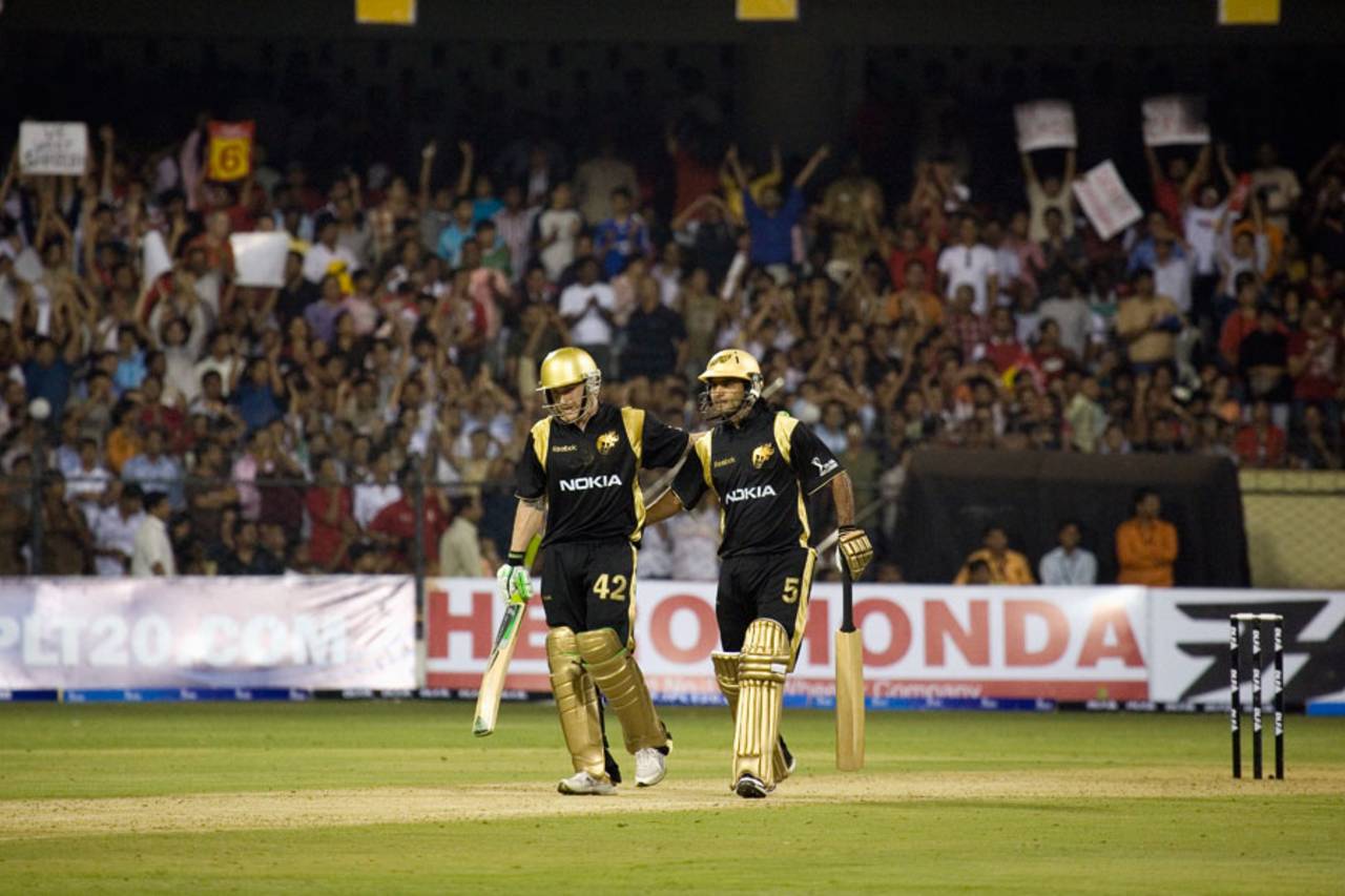 It began in Bangalore: Brendon McCullum (left) got the IPL going in blazing fashion in 2008&nbsp;&nbsp;&bull;&nbsp;&nbsp;Getty Images