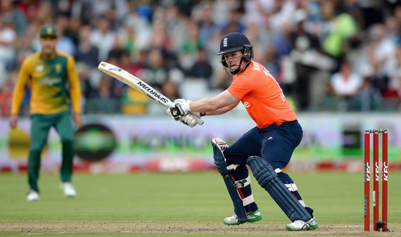 Eoin Morgan only managed 10 from 12 balls, South Africa v England, 1st T20, Cape Town, February 19, 2016