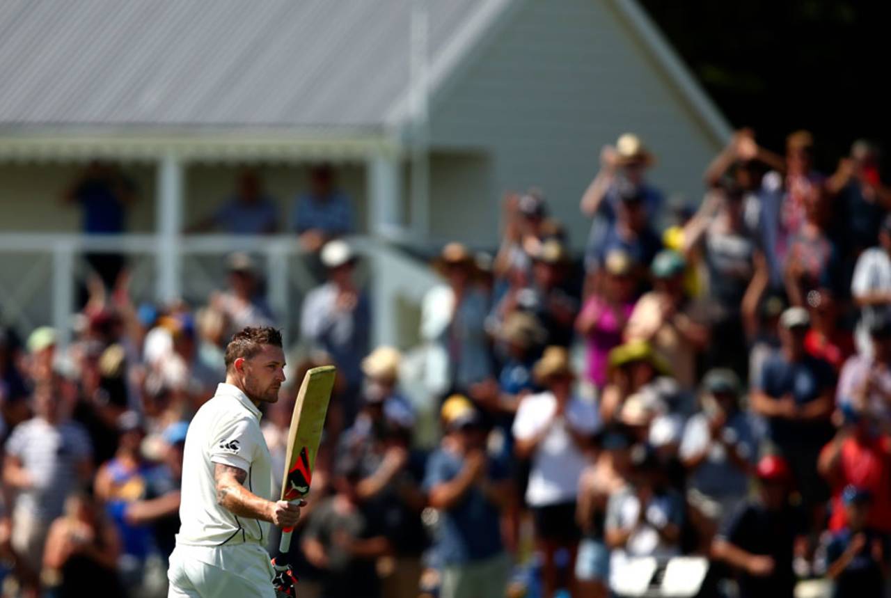 Brendon McCullum slammed 145 off 79, New Zealand v Australia, 2nd Test, Christchurch, 1st day, February 20, 2016