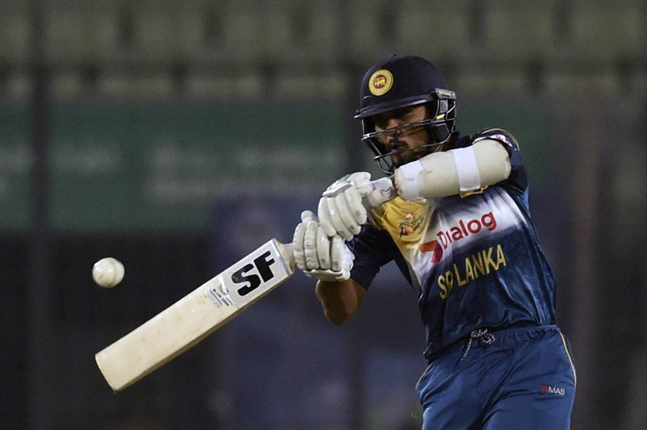 Dinesh Chandimal gave Sri Lanka a flying start, smacking 50 off 39, after they were asked to bat&nbsp;&nbsp;&bull;&nbsp;&nbsp;AFP