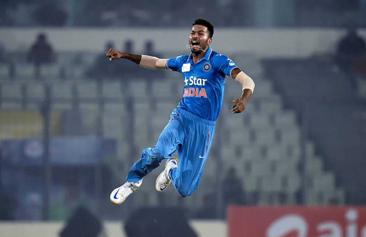 Anil Kumble has said India have told Hardik Pandya 'to bowl with freedom and not worry about getting hit'&nbsp;&nbsp;&bull;&nbsp;&nbsp;AFP