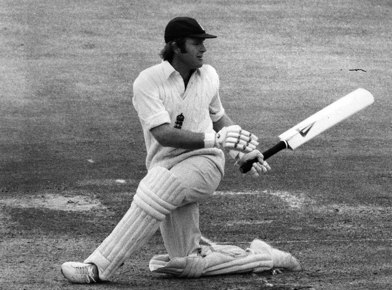 Dennis Amiss sweeps, England, 1974