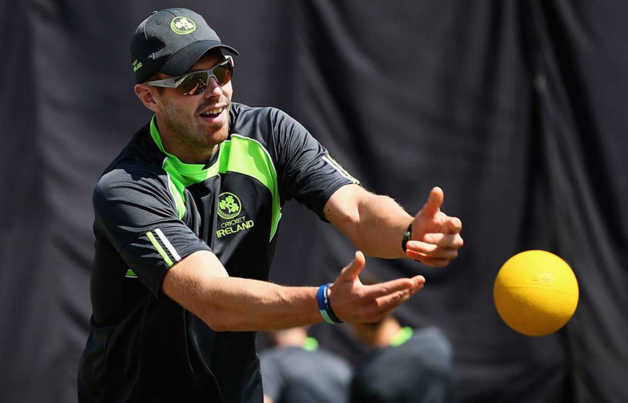 Boyd Rankin during a practice session, Dharamsala, March 7, 2016