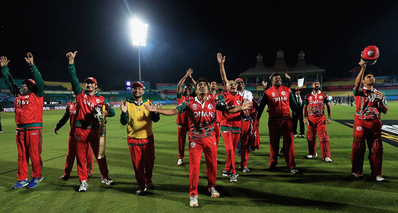 Oman soak in their famous victory, Ireland v Oman, World T20 qualifier, Group A, Dharamsala, March 9, 2016