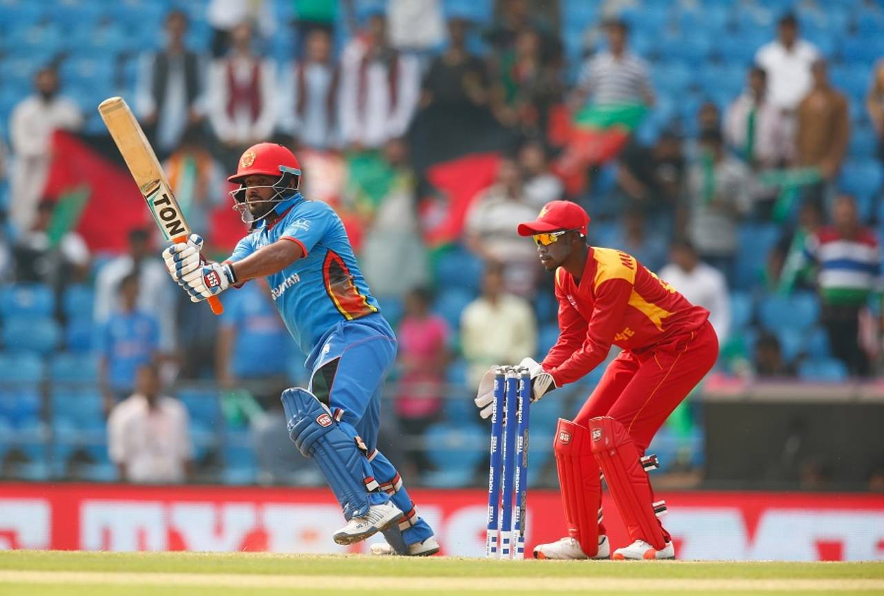 Mohammad Shahzad slammed 40 off 23 balls, Afghanistan v Zimbabwe, World T20 qualifiers, Group B, Nagpur, March 12, 2016