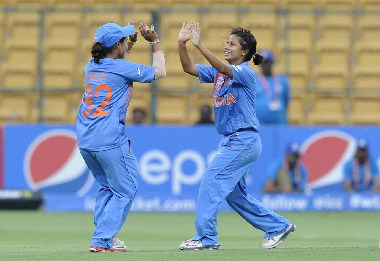 Poonam Yadav picked up two wickets, India v Bangladesh, Women's World T20, Group B, Bangalore, March 15, 2016