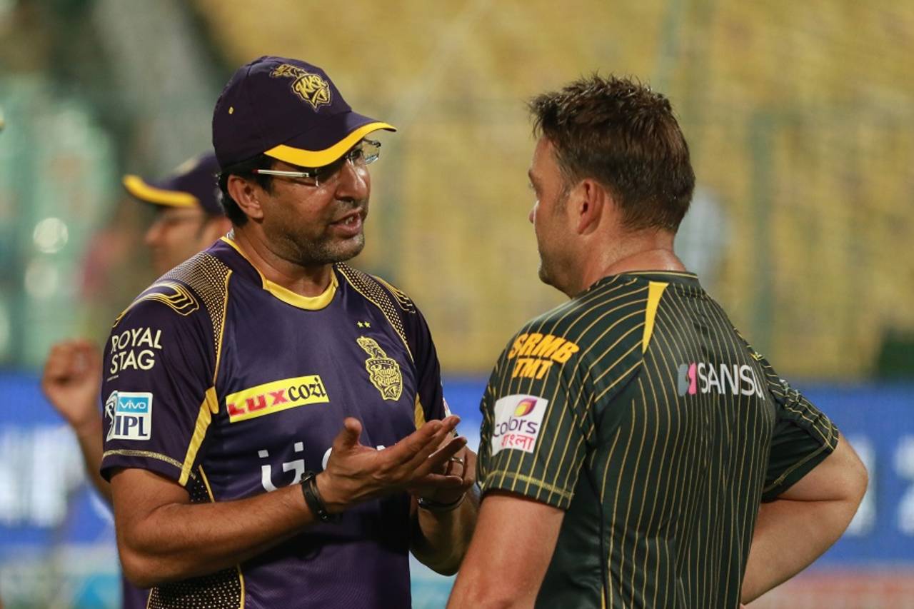 Wasim Akram was part of the Kolkata Knight Riders set-up when they won the IPL in 2012 and 2014&nbsp;&nbsp;&bull;&nbsp;&nbsp;BCCI