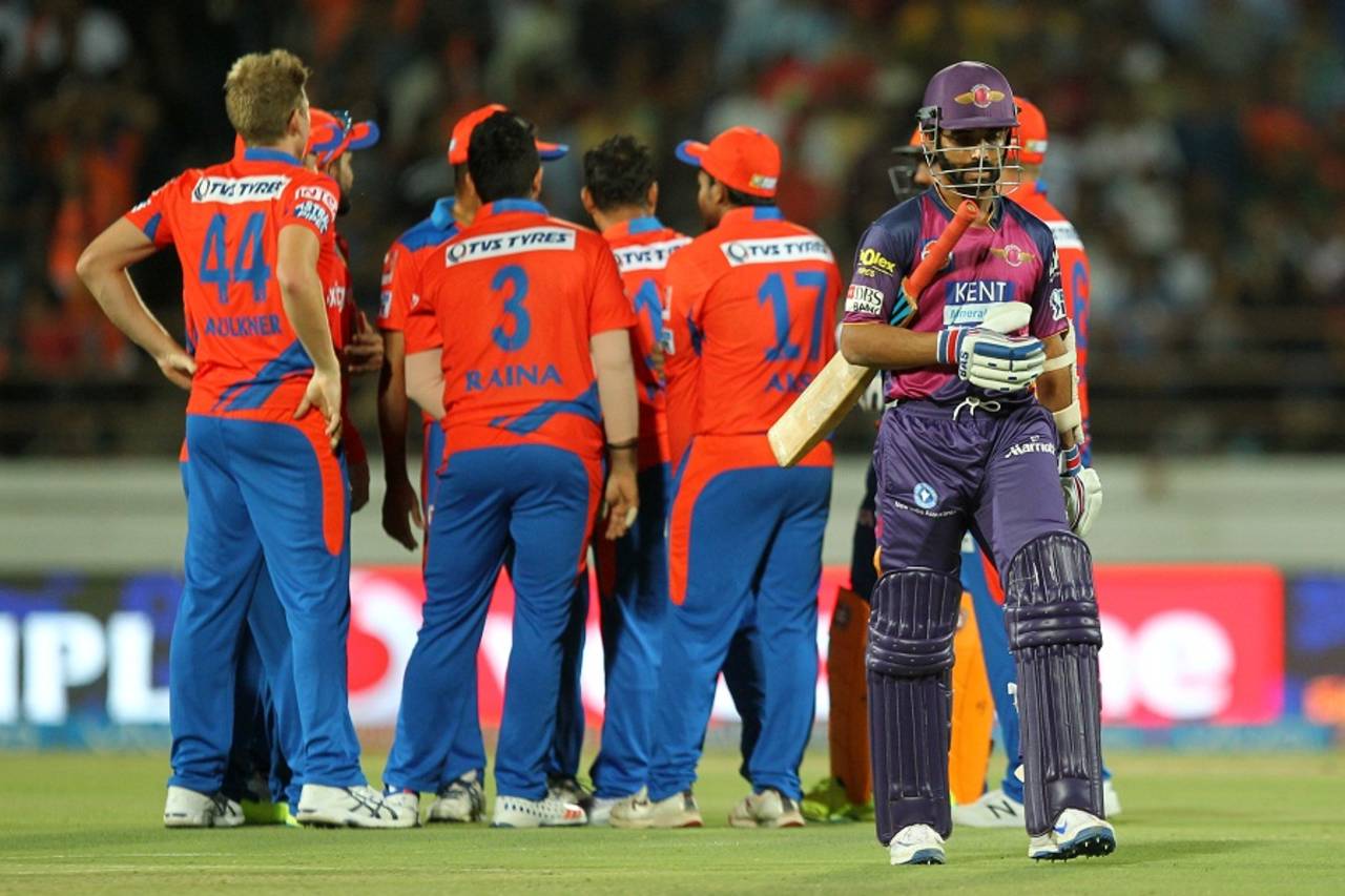 After giving Rising Pune Supergiants a quick start, Ajinkya Rahane was trapped lbw by Pravin Tambe for 21&nbsp;&nbsp;&bull;&nbsp;&nbsp;BCCI