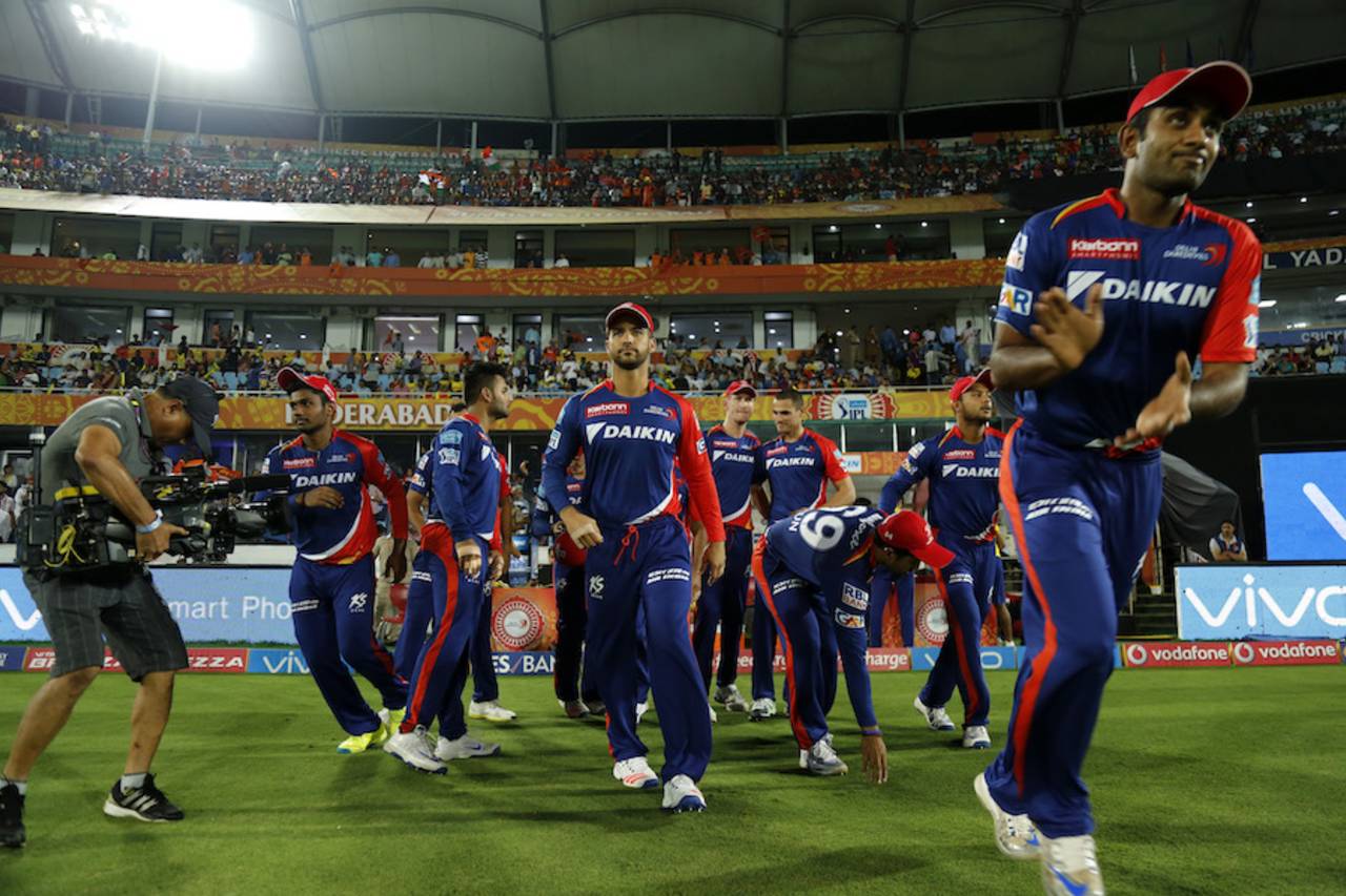 With Zaheer Khan out with a niggle, JP Duminy led Delhi Daredevils out after he sent Sunrisers Hyderabad in to bat&nbsp;&nbsp;&bull;&nbsp;&nbsp;BCCI
