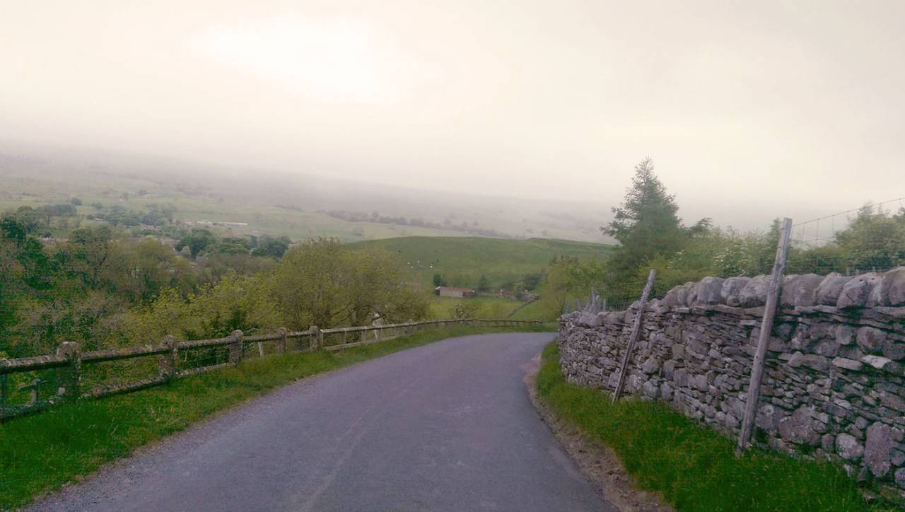 Driving through the Yorkshire Dales National Park, England, June 1, 2016