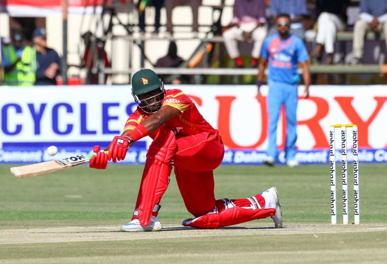 Hamilton Masakadza contributed 25 in a brisk 33-run opening stand with Chamu Chibhabha before he was dismissed in the fifth over&nbsp;&nbsp;&bull;&nbsp;&nbsp;AFP