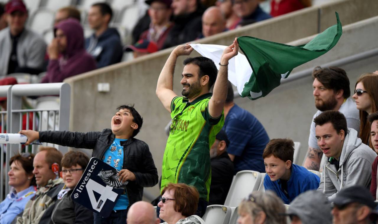 There were still a few smiles from Pakistan fans as their side headed for defeat&nbsp;&nbsp;&bull;&nbsp;&nbsp;Getty Images