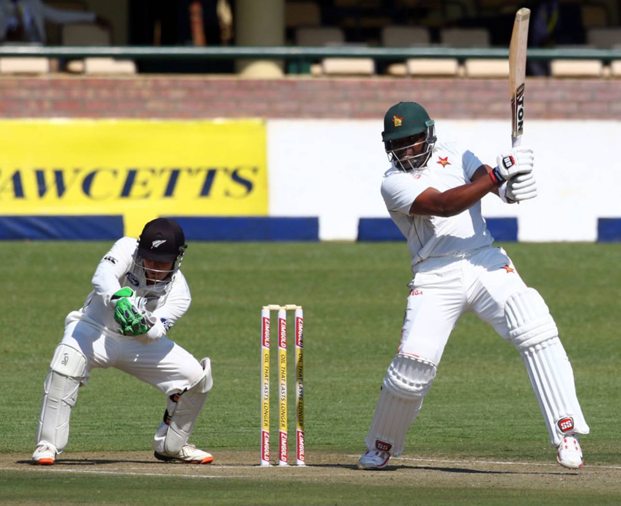 Hamilton Masakadza pierces the off side, Zimbabwe v New Zealand, 1st Test, Bulawayo, 1st day, July 28, 2016