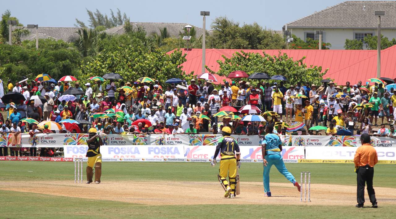 This year for the CPL matches in Lauderhill, temporary canopy or shaded overhang will be provided for fans on the grass embankment on the north side of the ground&nbsp;&nbsp;&bull;&nbsp;&nbsp;Peter Della Penna