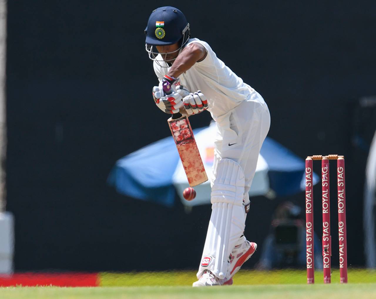 Wriddhiman Saha plays a defensive shot, West Indies v India, 3rd Test, Gros Islet, 2nd day, August 10, 2016