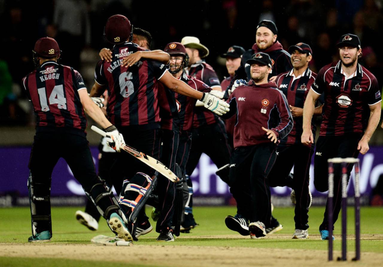 Northants celebrate their T20 Blast victory&nbsp;&nbsp;&bull;&nbsp;&nbsp;Getty Images