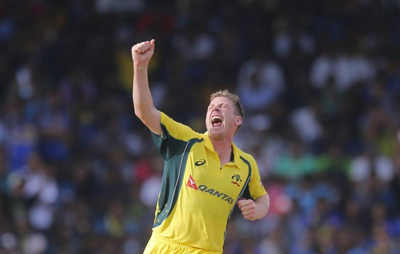 James Faulkner became the sixth Australia bowler to take a hat-trick in ODIs.&nbsp;&nbsp;&bull;&nbsp;&nbsp;Associated Press