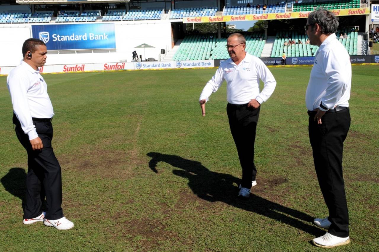 Despite no rain, soft conditions underfoot meant the umpires had to abandon two consecutive days without a ball bowled&nbsp;&nbsp;&bull;&nbsp;&nbsp;Gallo Images/Getty Images