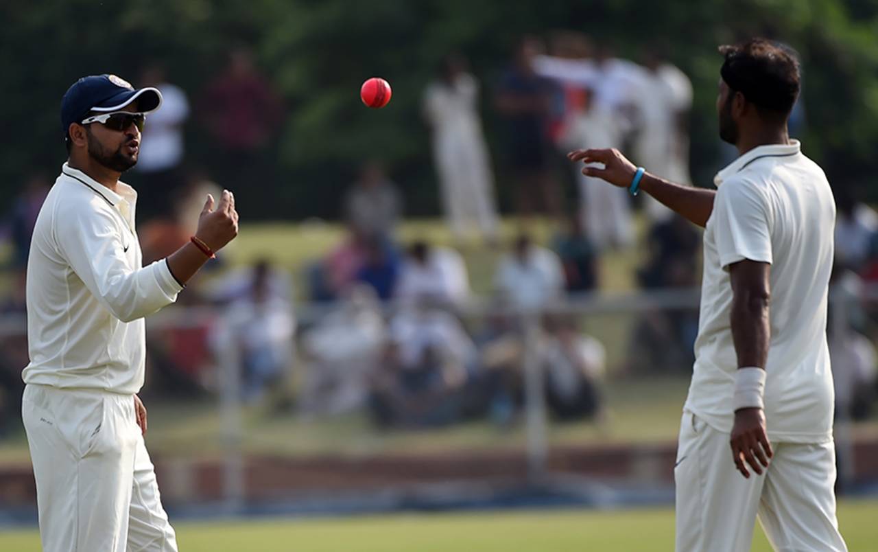 "With the red ball, you can have reverse swing after 20-25 overs, but with pink you can't," Anurag Thakur listed as one of the reasons for not using the pink ball in Tests yet&nbsp;&nbsp;&bull;&nbsp;&nbsp;AFP