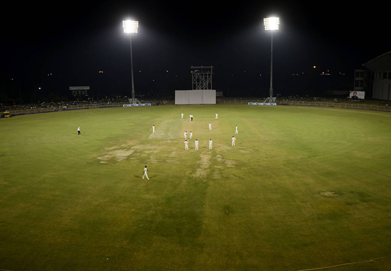 The Greater Noida Sports Complex ground under lights, India Green v India Red, Duleep Trophy 2016-17, 1st day, Greater Noida, August 23, 2016