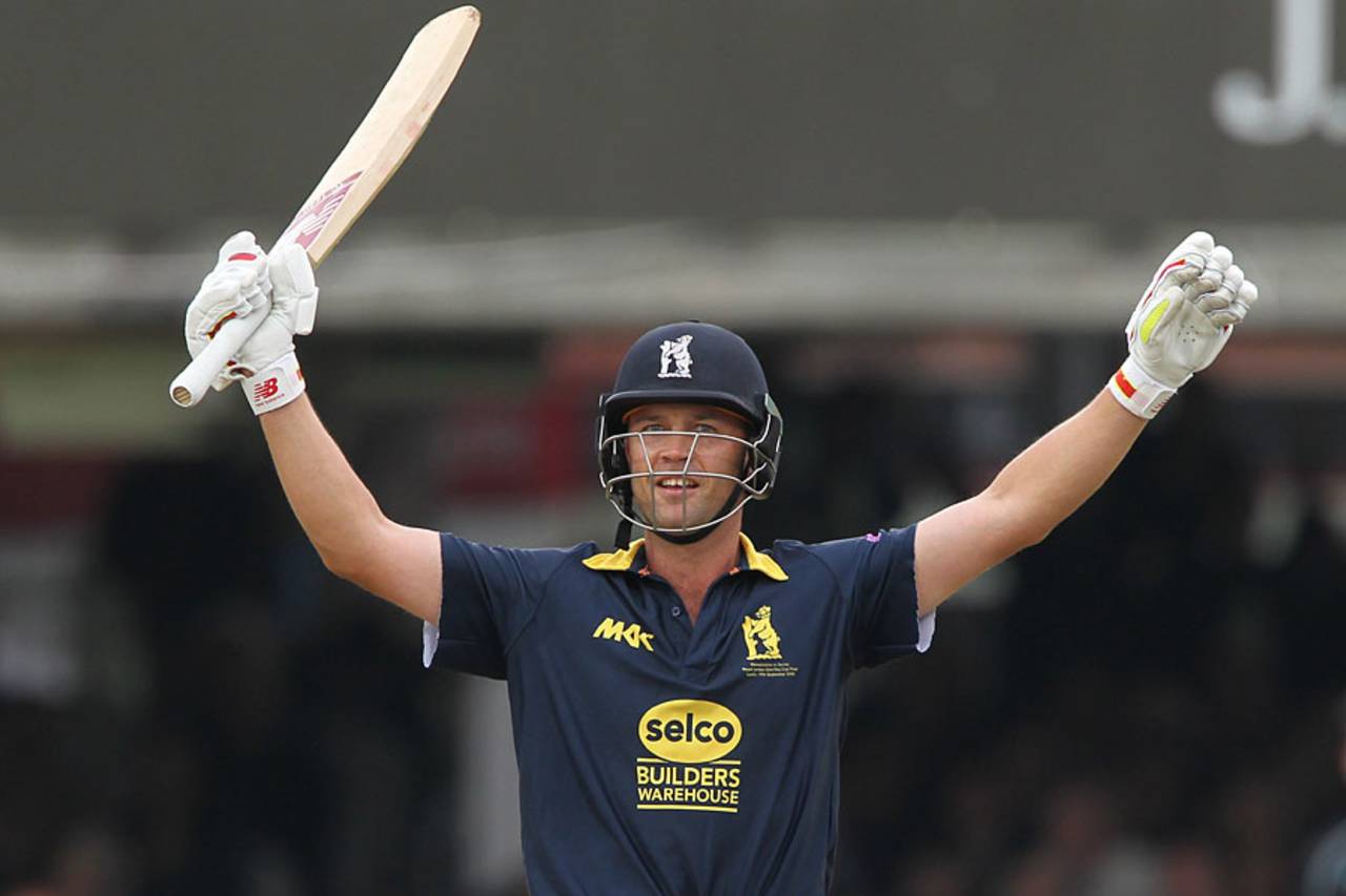 Jonathan Trott celebrates after hitting the winning runs in the one-day final at Lord's&nbsp;&nbsp;&bull;&nbsp;&nbsp;Getty Images