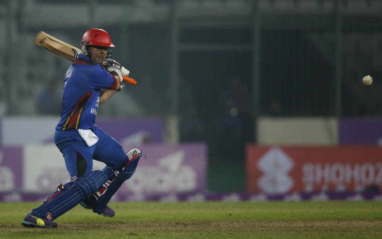 'The plan was to play until 40 overs and we could just concentrate on singles and doubles, and not hitting boundaries' - Mohammad Nabi&nbsp;&nbsp;&bull;&nbsp;&nbsp;Associated Press