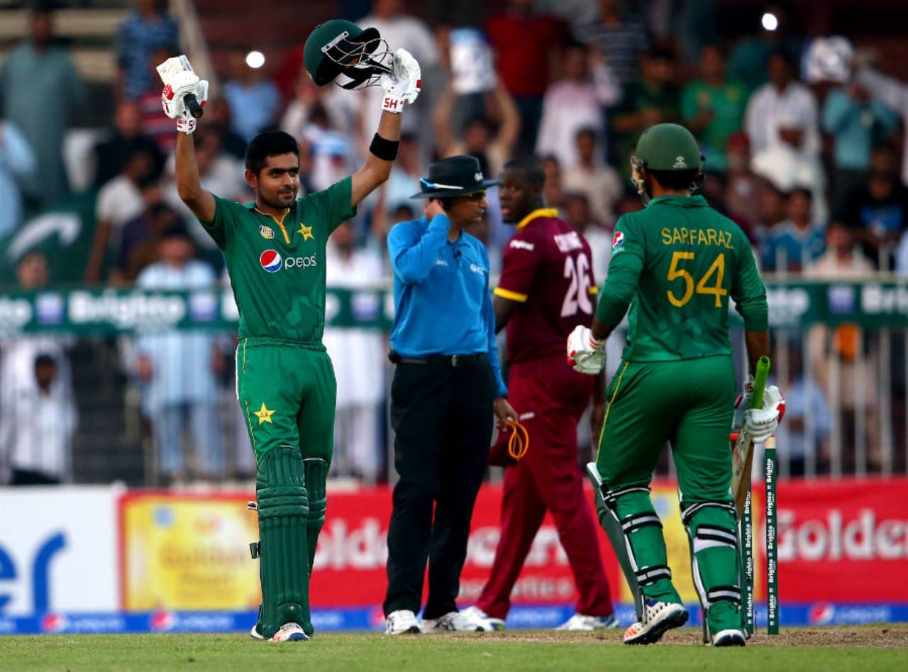 Babar Azam is only the second batsman to score three hundreds in a three-match ODI series&nbsp;&nbsp;&bull;&nbsp;&nbsp;Getty Images