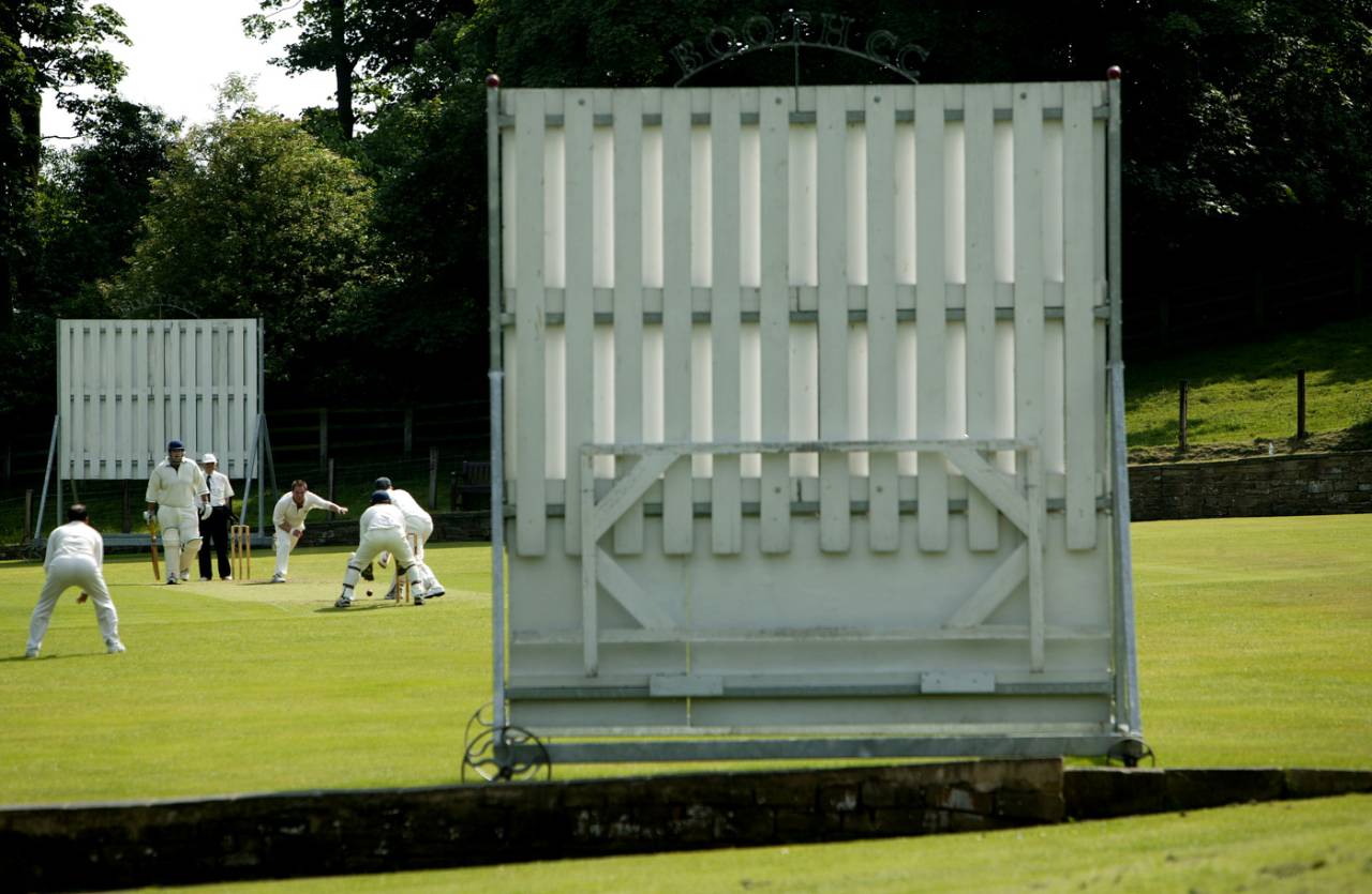 A general view of a match played at Booth Cricket Club in England, July 9, 2005