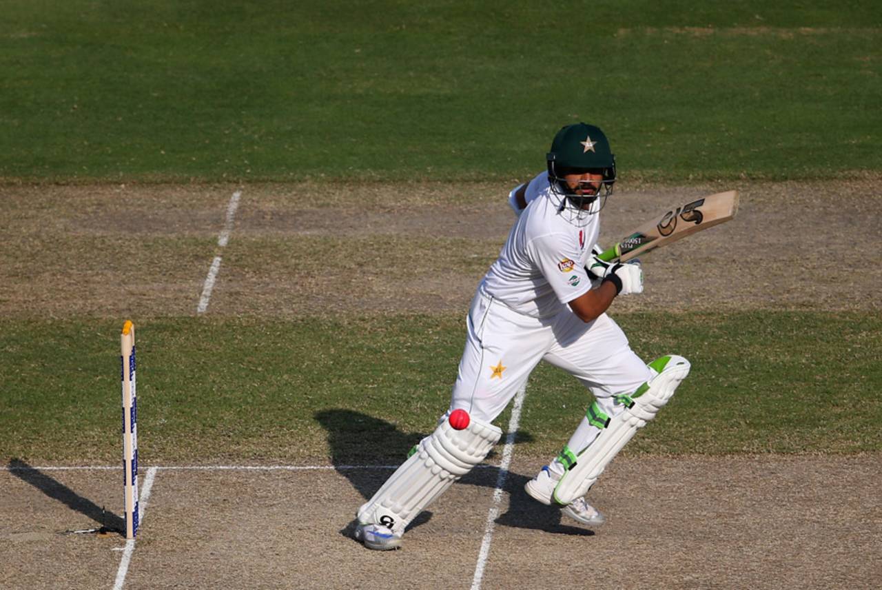 Resuming on 146, Azhar Ali eased past a tight opening spell from West Indies' bowlers, who found no assistance from the pitch or in the air&nbsp;&nbsp;&bull;&nbsp;&nbsp;Getty Images