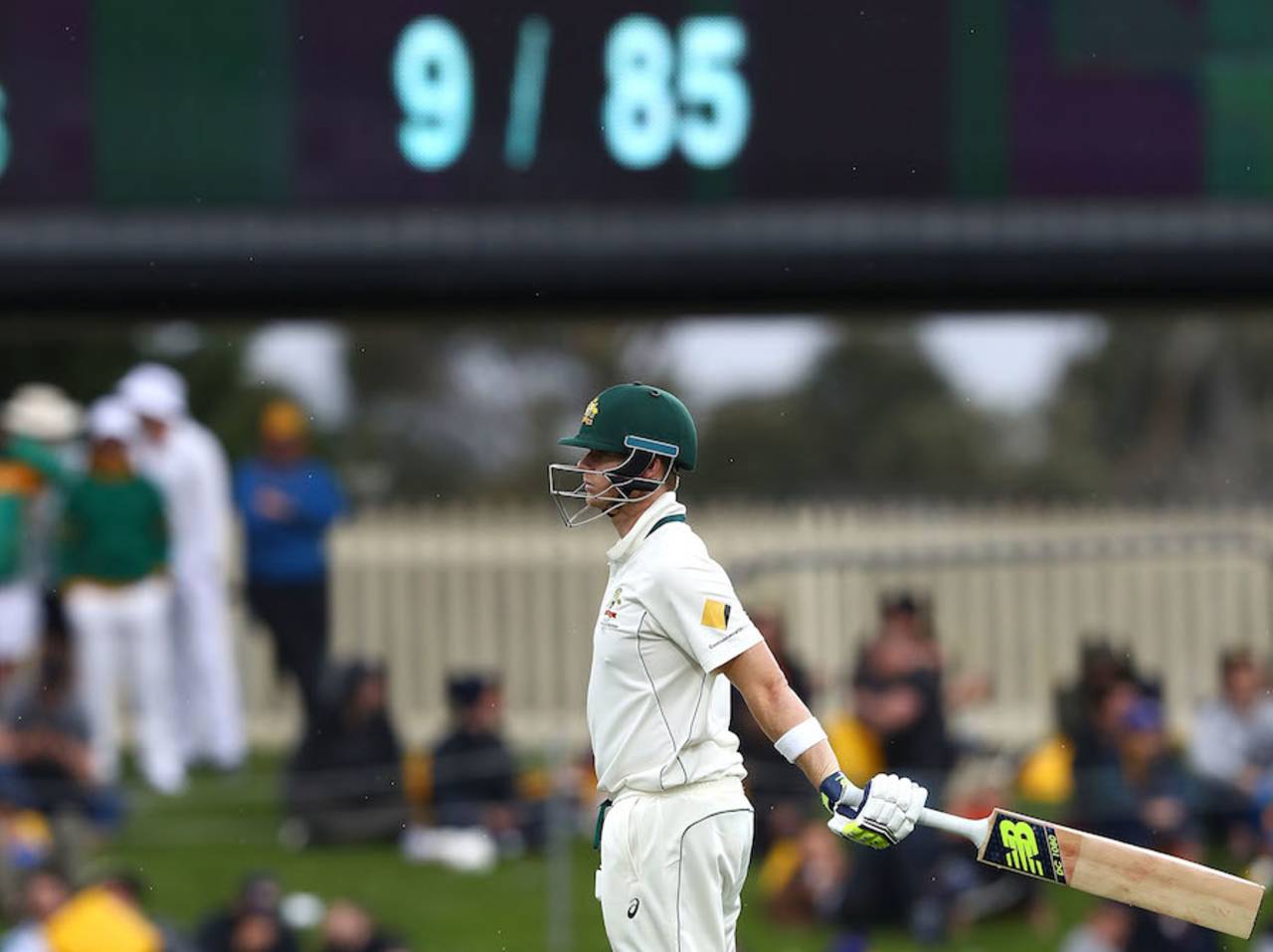 Steven Smith's side collapsed around him in Hobart&nbsp;&nbsp;&bull;&nbsp;&nbsp;Cricket Australia/Getty Images