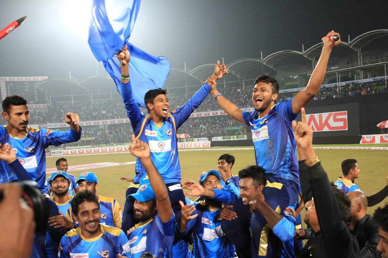 Table-toppers Dhaka Dynamites beat Rajshahi Kings in the BPL final by 56 runs&nbsp;&nbsp;&bull;&nbsp;&nbsp;BCB