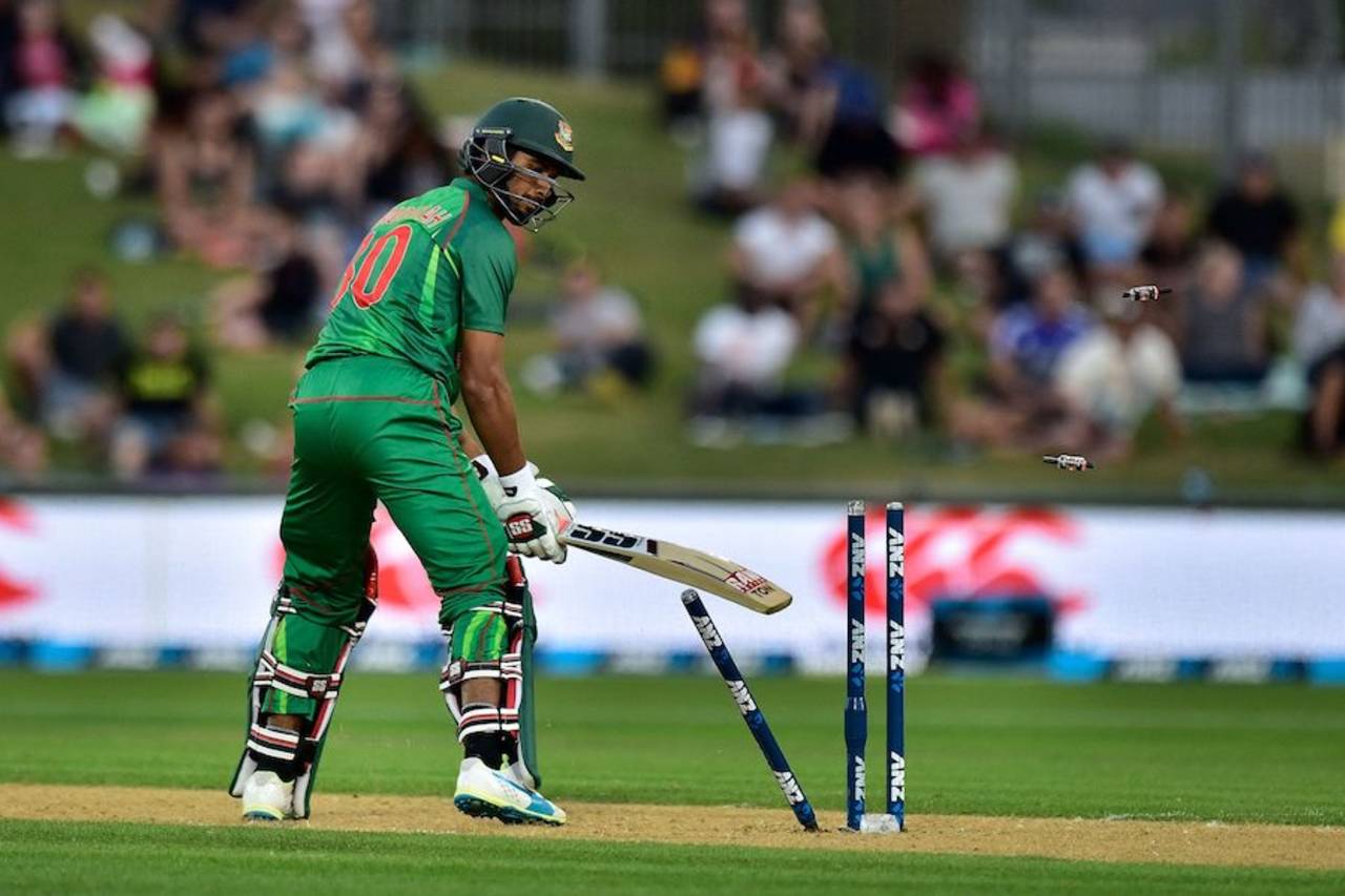 Mahmudullah was bowled by a yorker, New Zealand v Bangladesh, 1st T20I, Napier, January 3, 2017