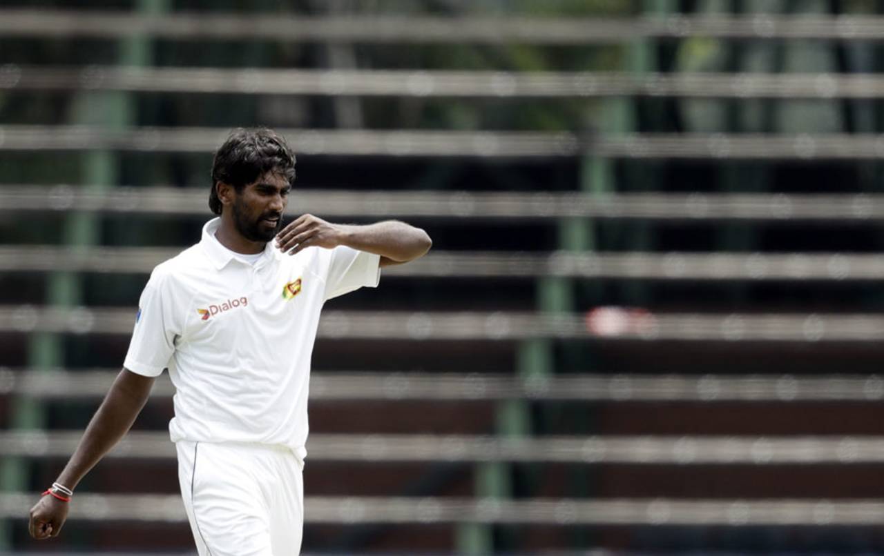 Nuwan Pradeep led Sri Lanka's fightback on the second morning&nbsp;&nbsp;&bull;&nbsp;&nbsp;Associated Press