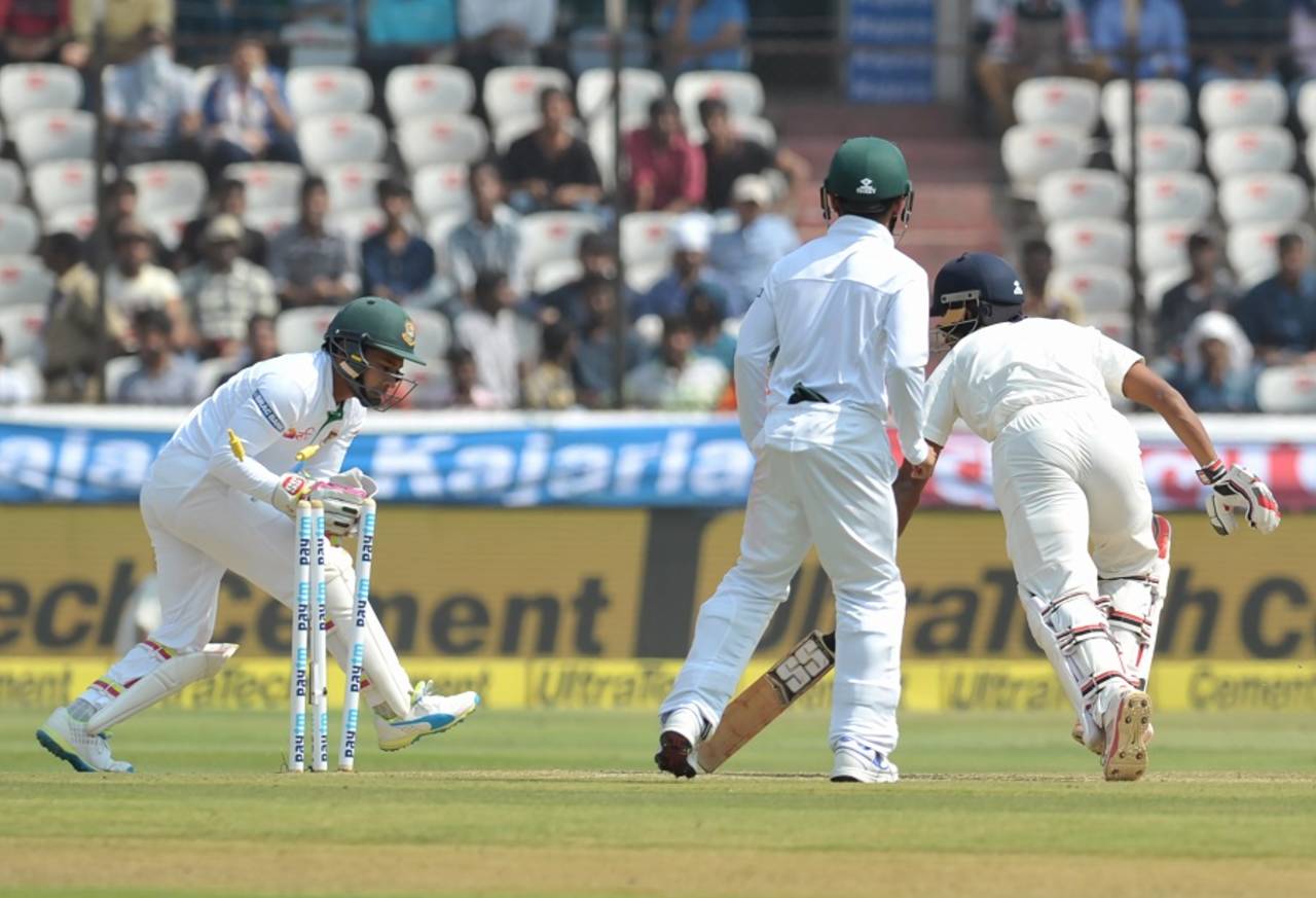 The missed stumping off Wriddhiman Saha could prove pivotal for the Bangladesh captain&nbsp;&nbsp;&bull;&nbsp;&nbsp;AFP