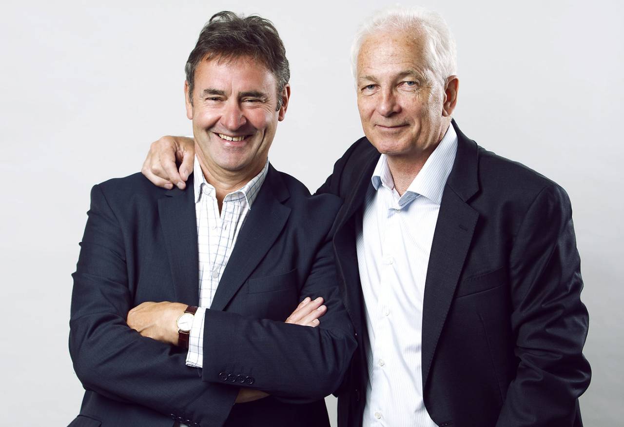 Chris Cowdrey and David Gower, February 2017