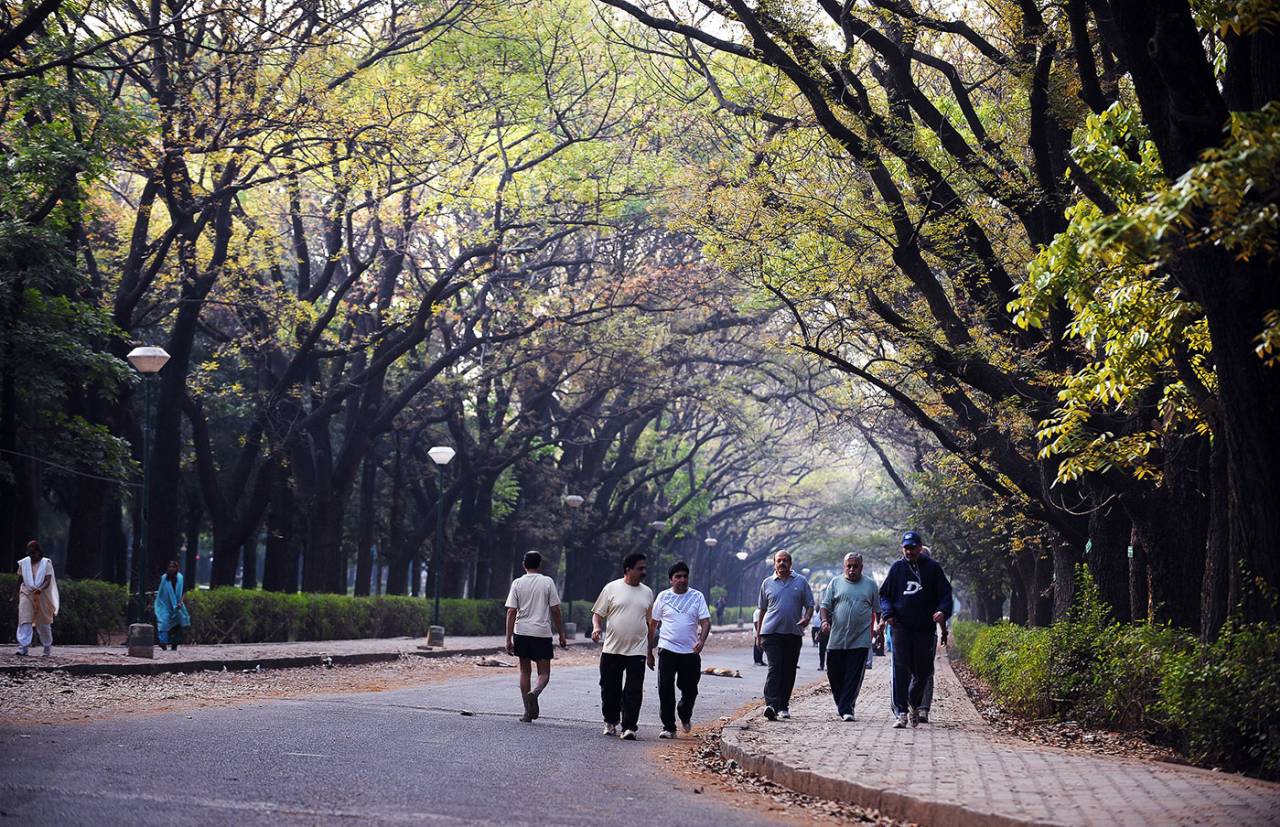 Morning walkers in Cubbon Park, February 26, 2010