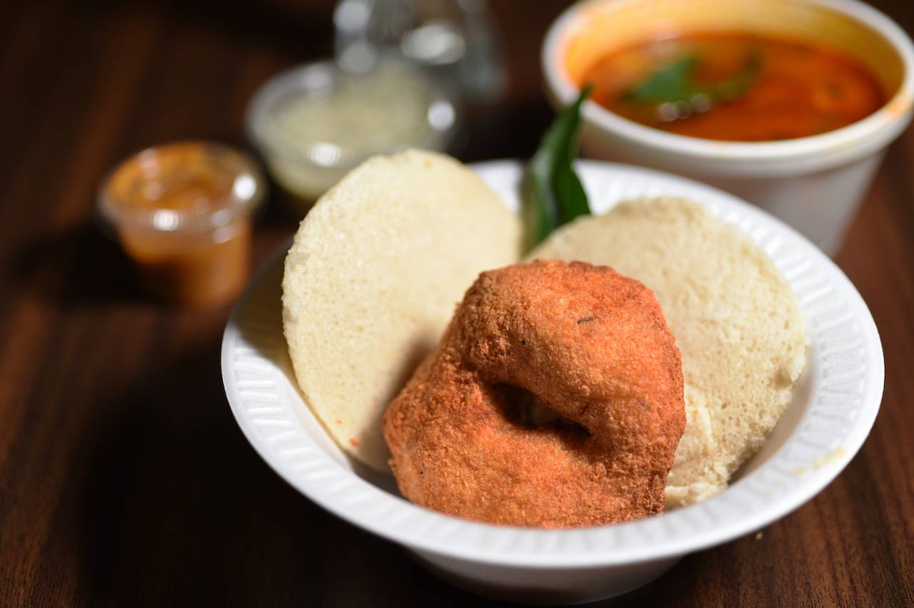 Idli and vada are a quintessential part of Bangalore's "tiffin"