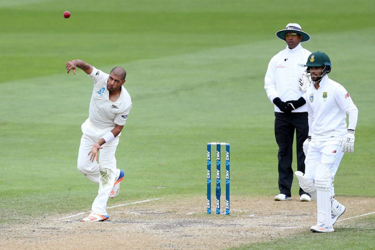 Jeetan Patel, who struck late on the fourth day, was pleased with how the New Zealand attack fared despite the absence of Trent Boult&nbsp;&nbsp;&bull;&nbsp;&nbsp;Getty Images