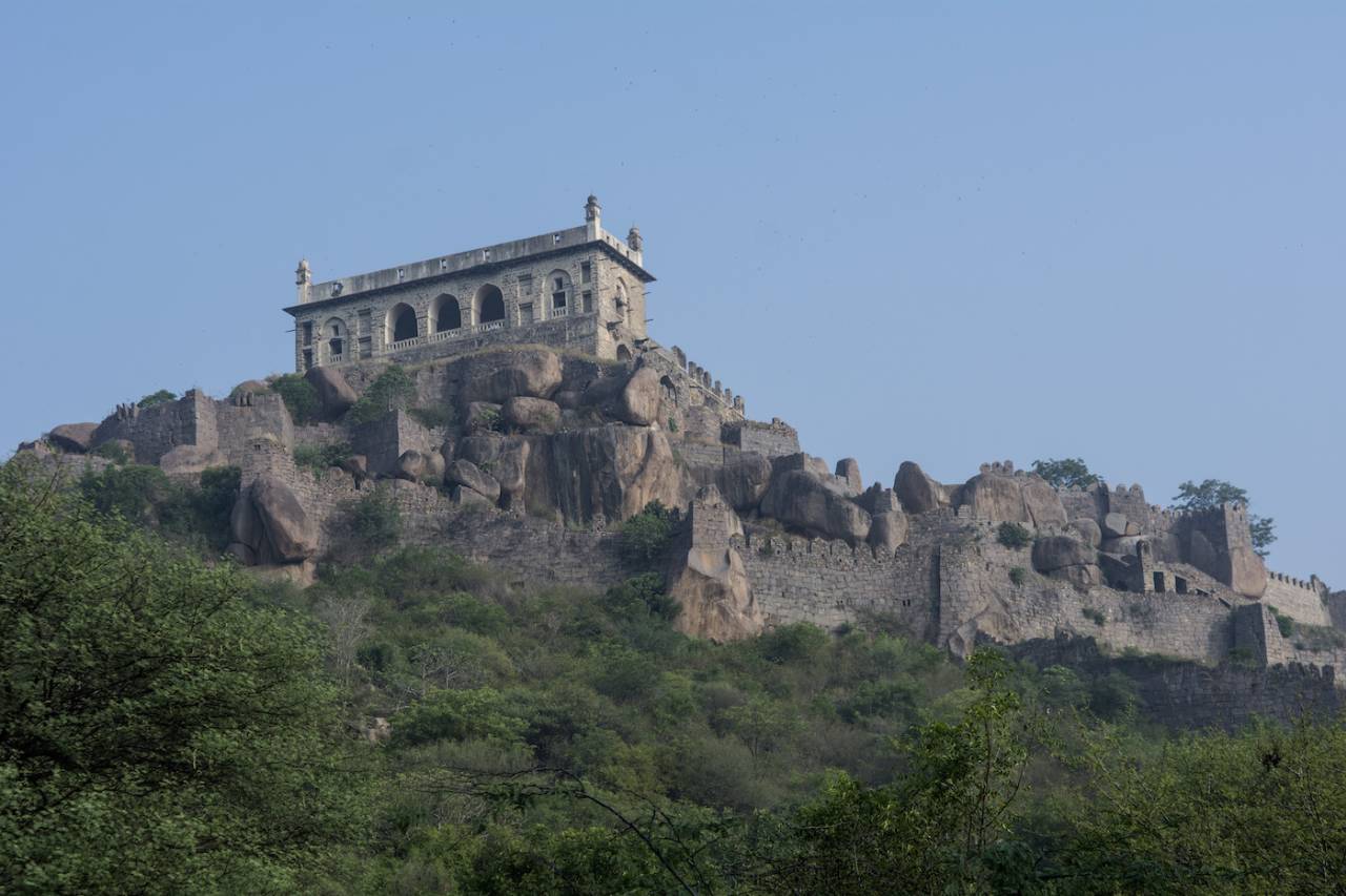 The Golkonda Fort was once the repository of the Koh-i-noor and Hope diamonds 
