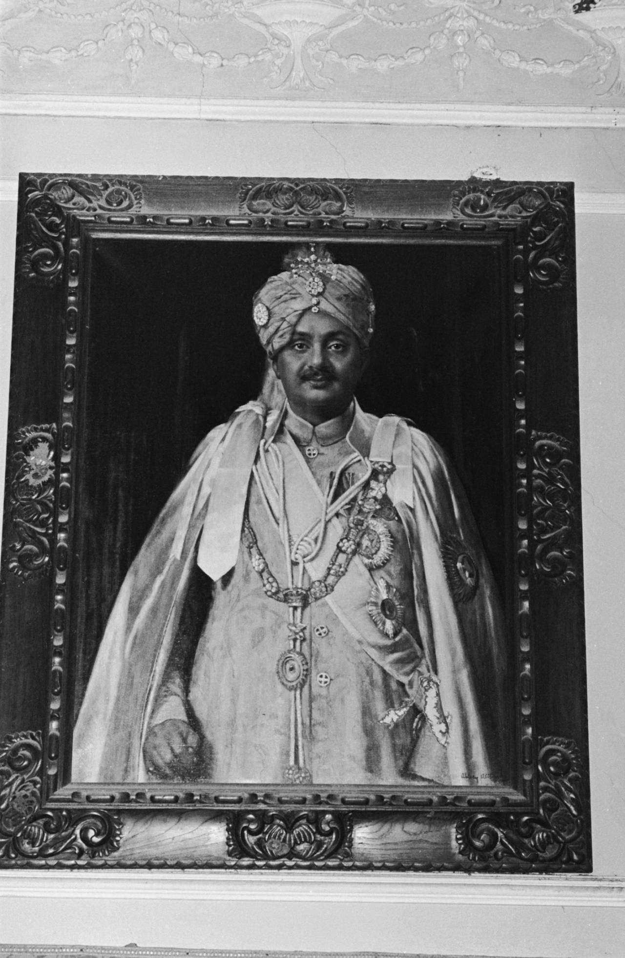 Portrait of KS Ranjitsinhji taken in 1982 in Jamnagar, India.