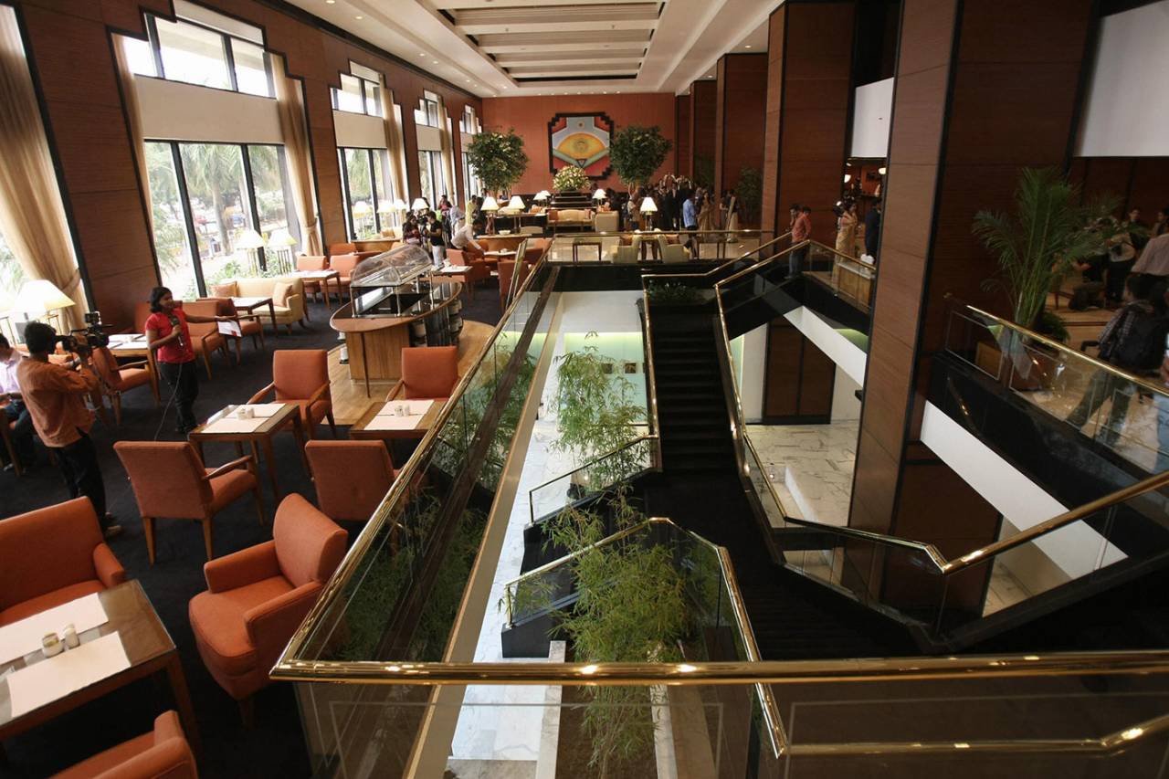 The lobby of the Trident Nariman Point Hotel, Mumbai&nbsp;&nbsp;&bull;&nbsp;&nbsp;AFP/Getty Images