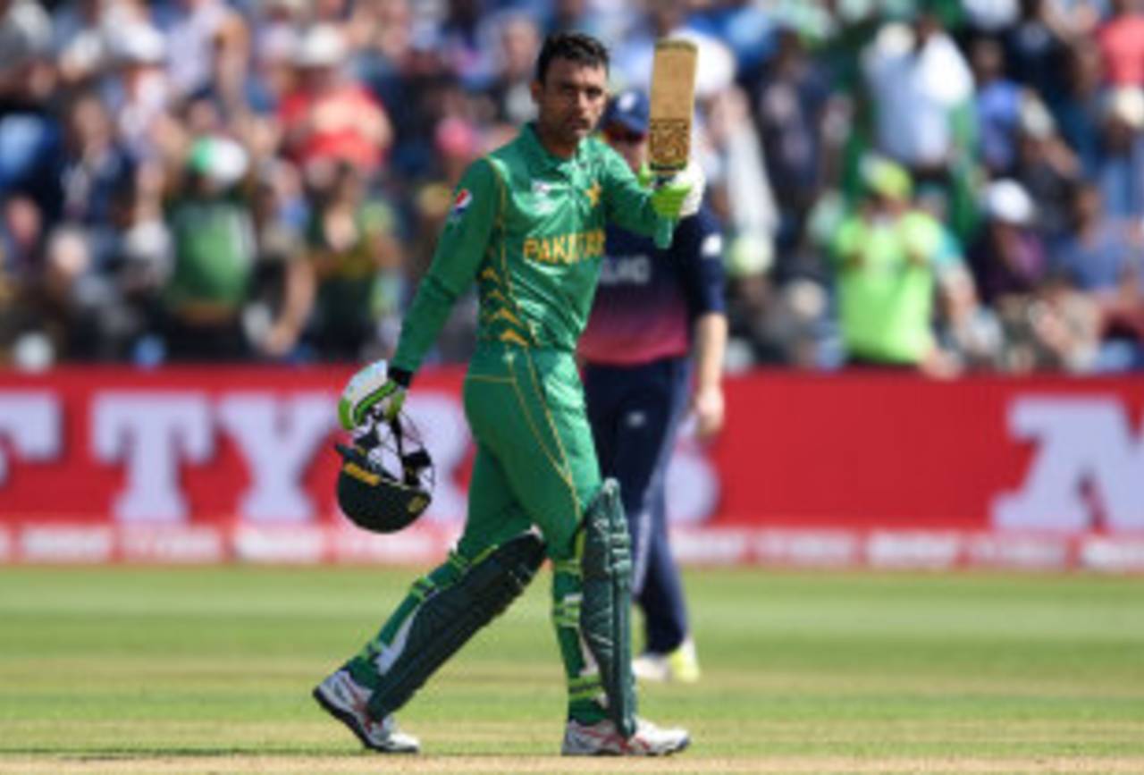 Fakhar Zaman made his second consecutive fifty, England v Pakistan, Champions Trophy, 1st semi-final, Cardiff, June 14, 2017