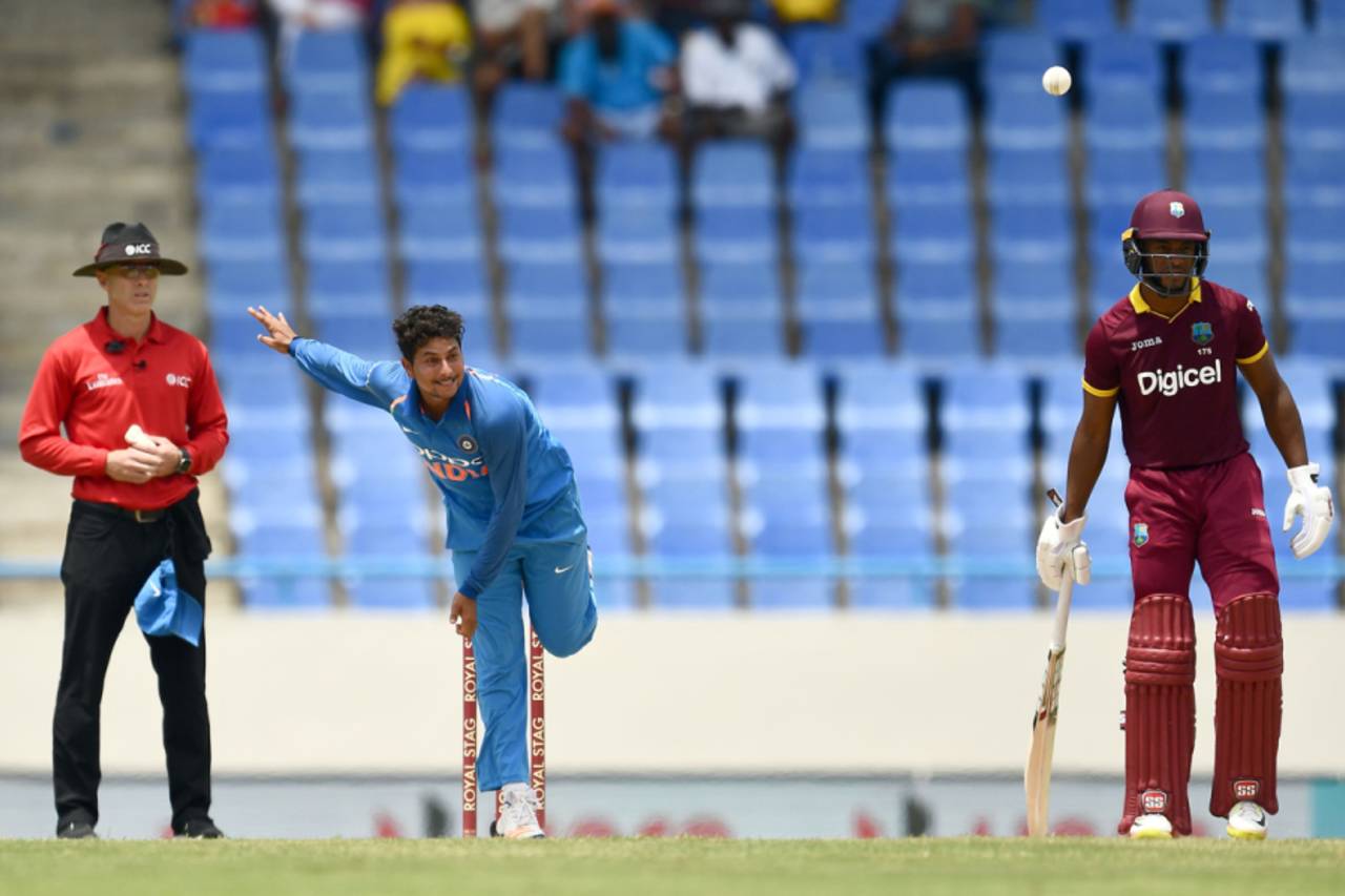 Kuldeep Yadav impressed Virat Kohli in the West Indies and it appears the side have acknowledged the need for a genuine wristspinner in ODIs&nbsp;&nbsp;&bull;&nbsp;&nbsp;AFP