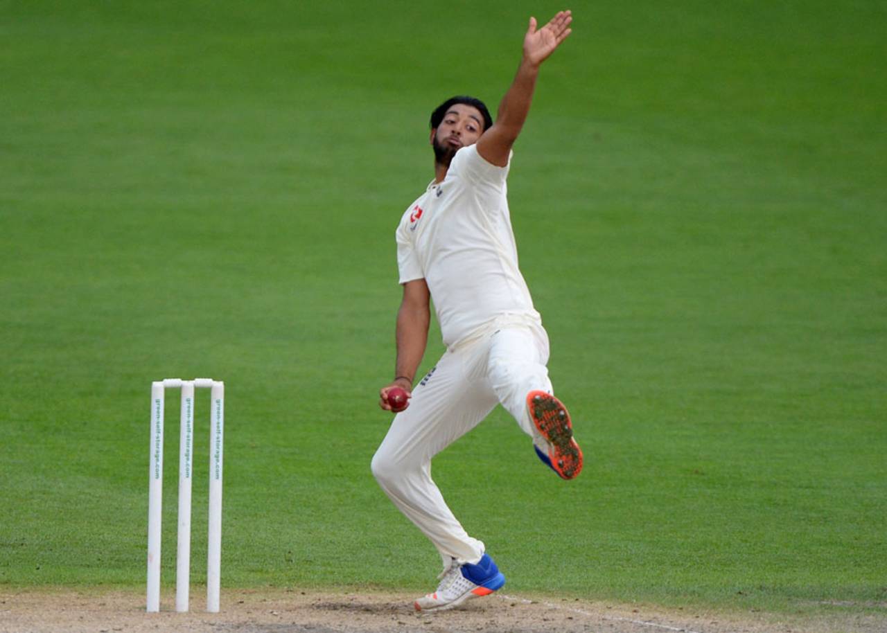 Ryan Patel took two more wickets to go with his first-innings four-for, England U-19s v India U-19s, 2nd unofficial Test, Worcester, 3rd day, August 2, 2017