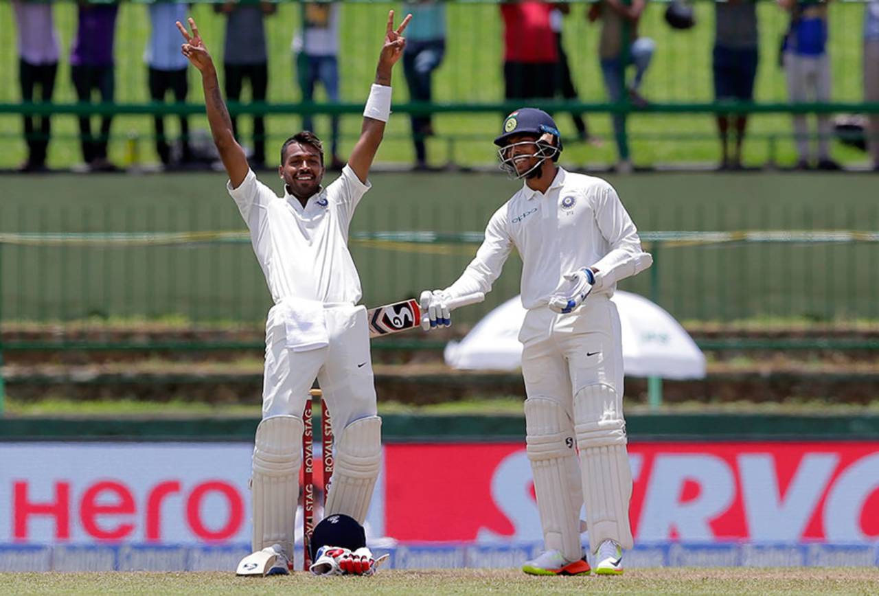 Hardik Pandya saved his maiden first-class ton for a Test against Sri Lanka&nbsp;&nbsp;&bull;&nbsp;&nbsp;Associated Press
